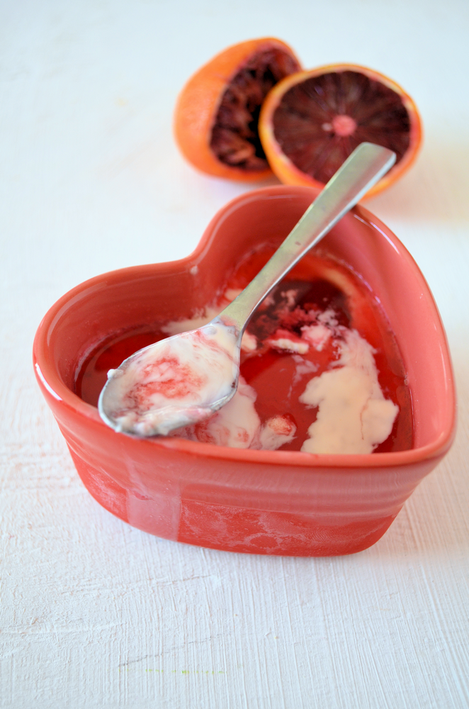 Blood Orange Panna Cotta via Mooshu Jenne