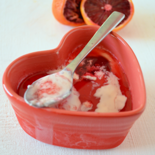 Blood Orange Panna Cotta via Mooshu Jenne