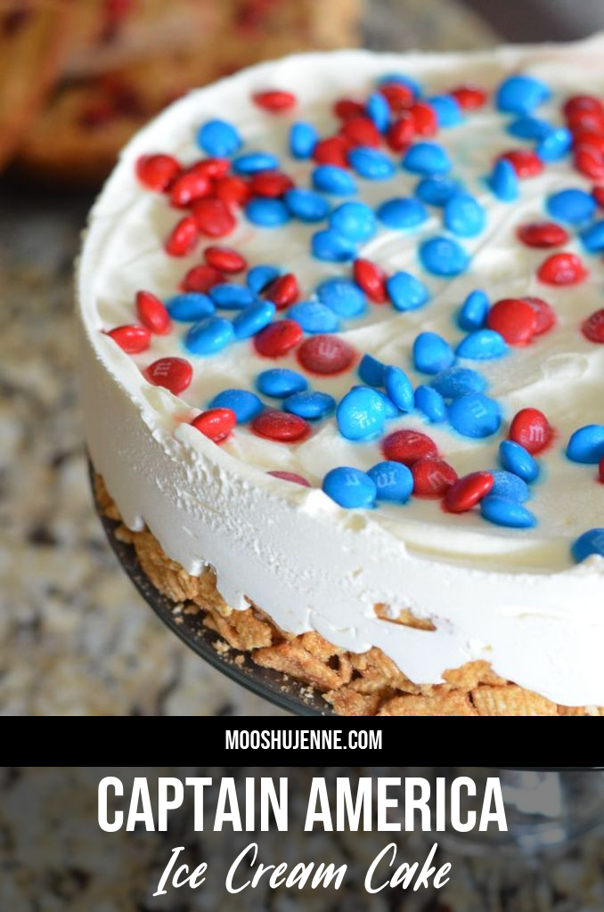 Captain American Ice Cream Cake