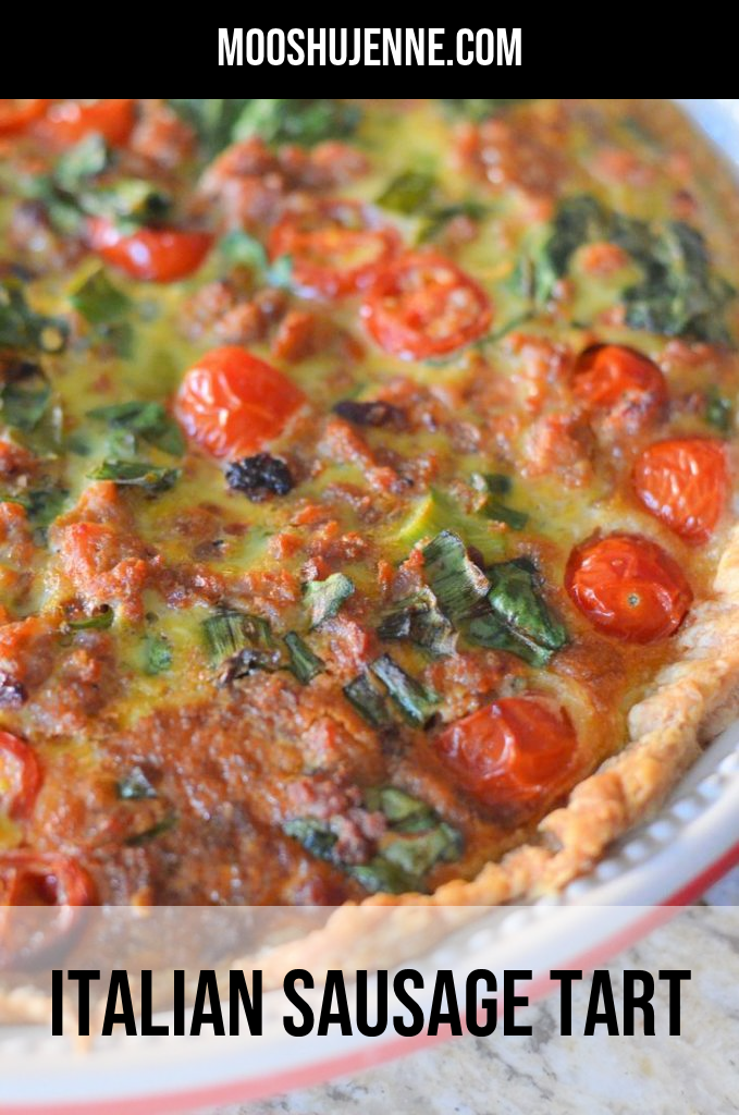 Looking for that simple dinner that will wow the entire family. It’s like a pie or a tart but with beautiful colors from all the vegetables in it. It can be served for breakfast, lunch, or dinner. Don’t forget an Italian sausage tart can even be perfect for a Sunday brunch.