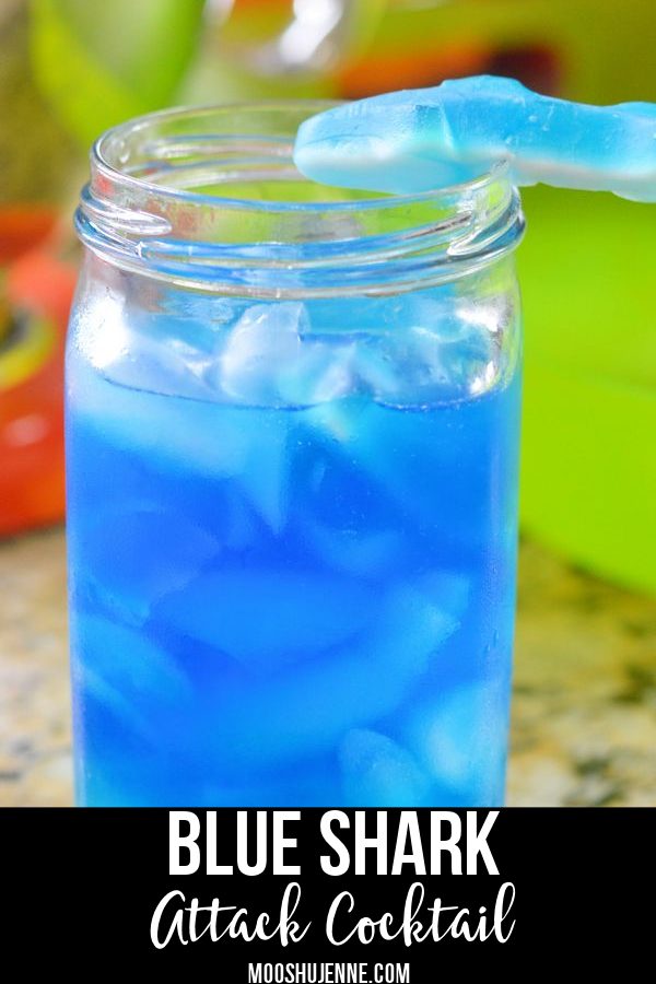 Blue Curacao Shark Drink - This Ole Mom