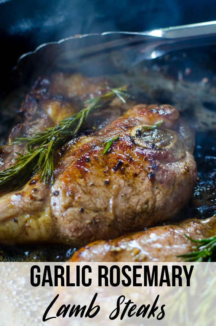 Garlic Rosemary Lamb Steak