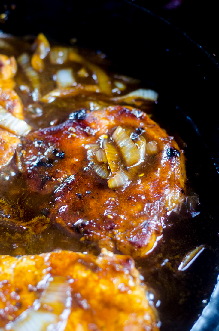 French Onion Smothered Pork Chops