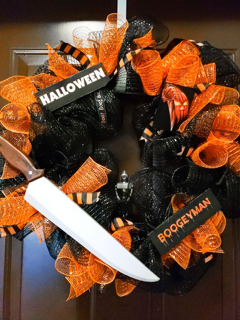 Michael Myers Halloween Wreath