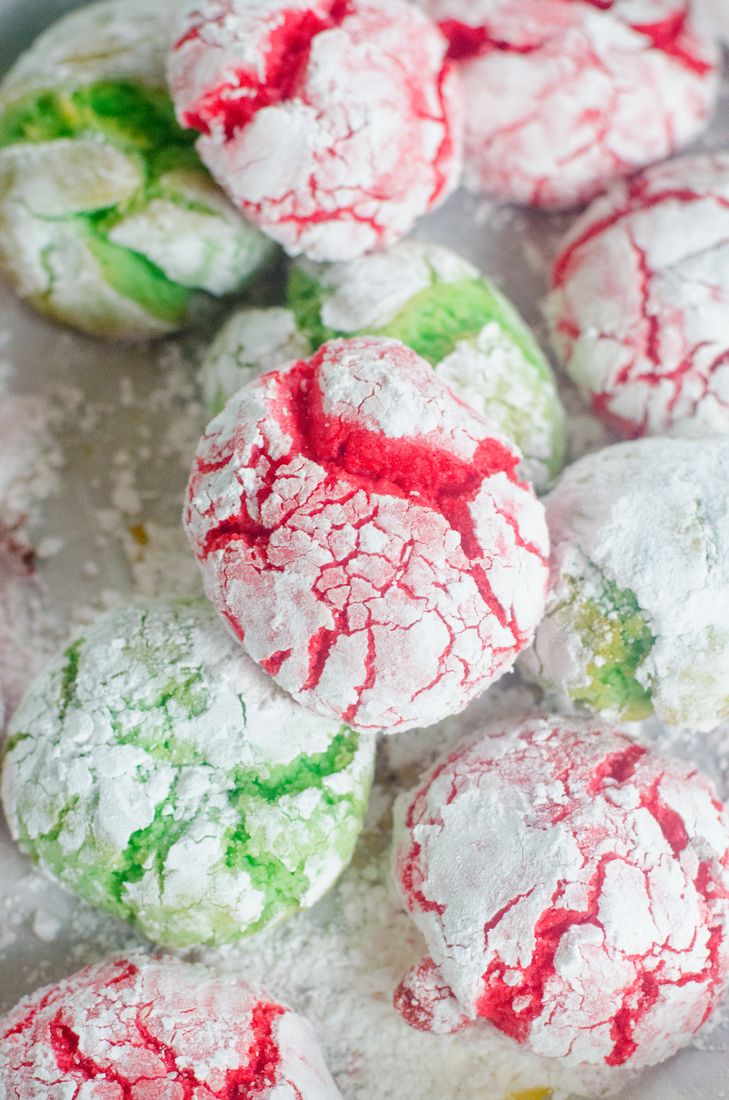 Christmas Crinkle Cookies