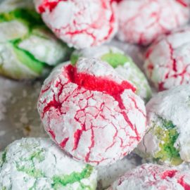 Christmas Crinkle Cookies