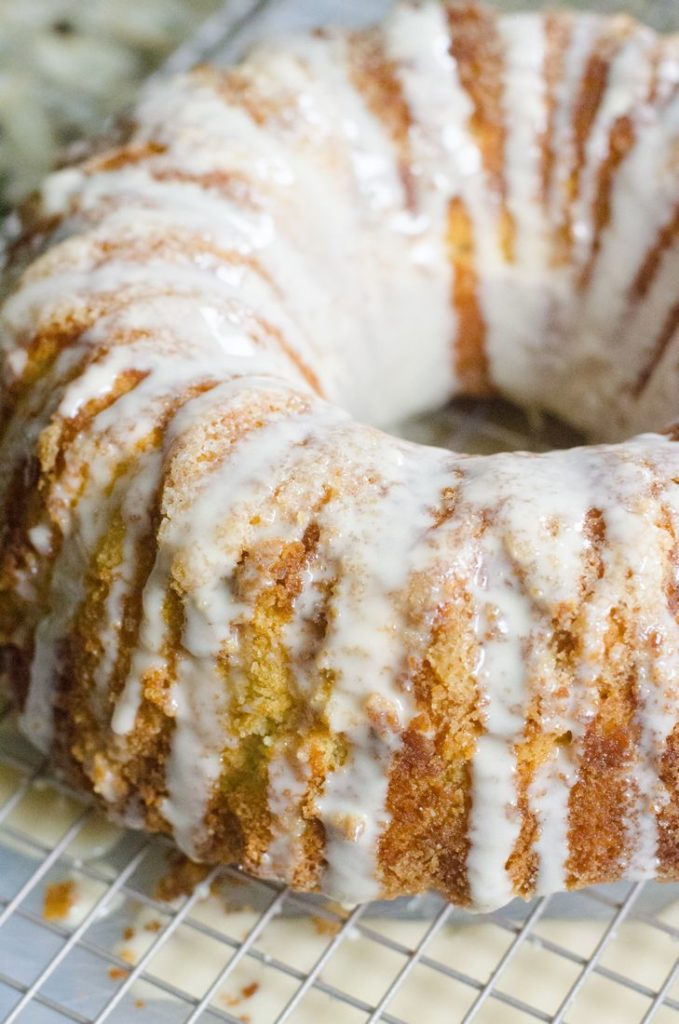 Irish Cream Iced Rum Bundt Cake