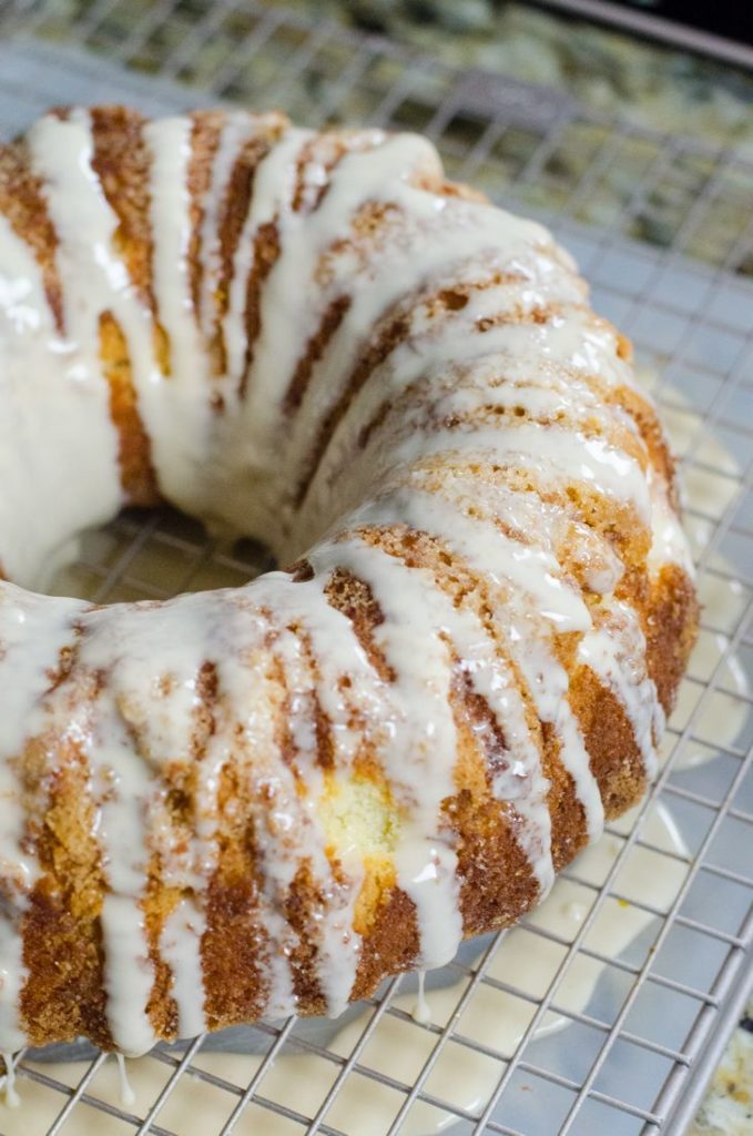 Irish Cream Iced Rum Bundt Cake