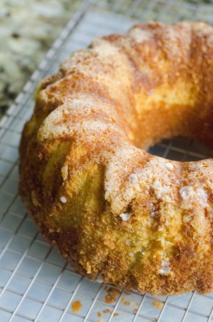 Irish Cream Iced Rum Bundt Cake