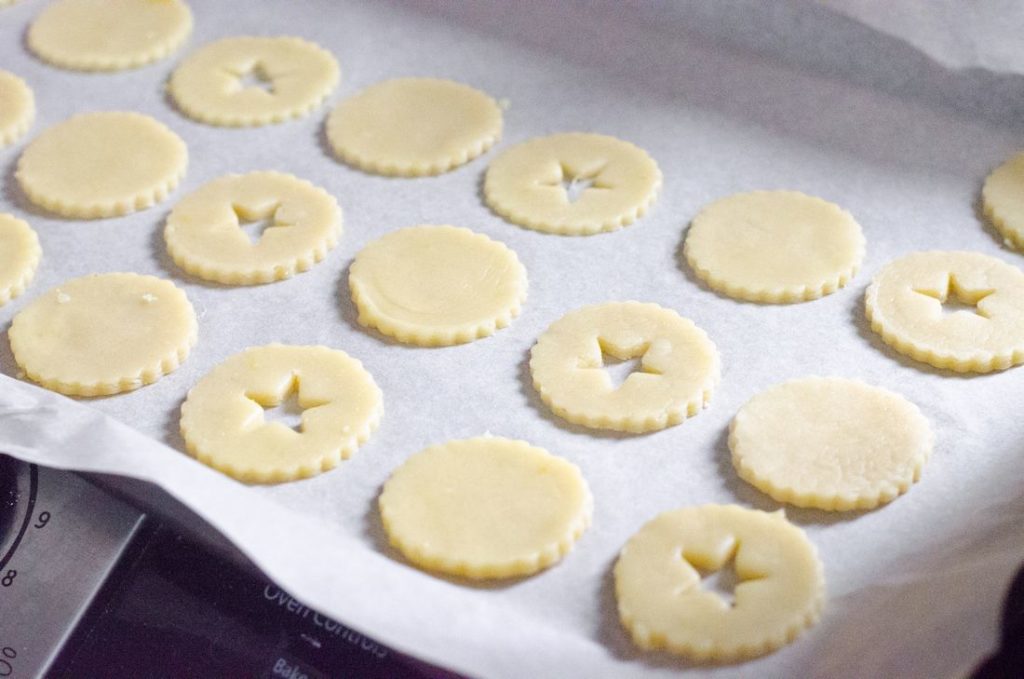 Lingonberry Linzer Cookies