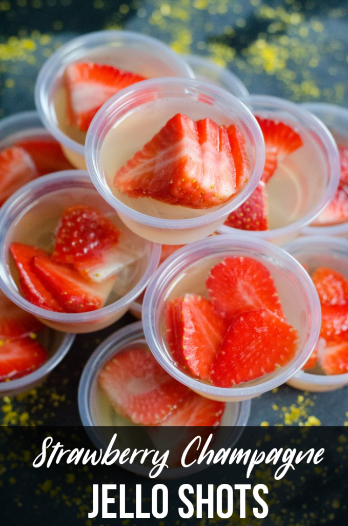 Strawberry Champagne Jello Shots