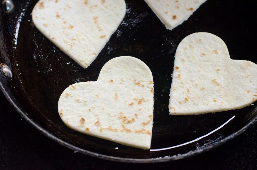 Heart Shaped Taco Quesadillas