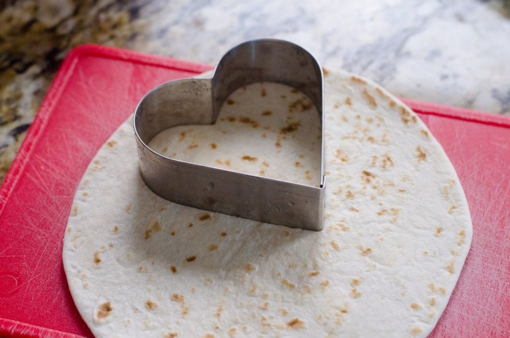 Heart Shaped Taco Quesadillas