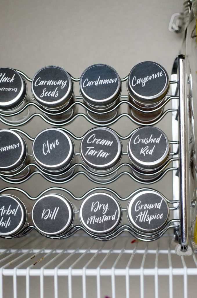 Spice Jar Printable Pantry Organization