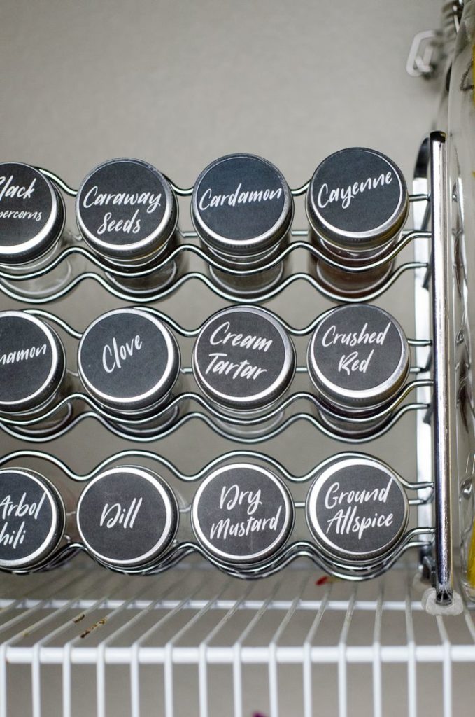 Spice Jar Printable Pantry Organization