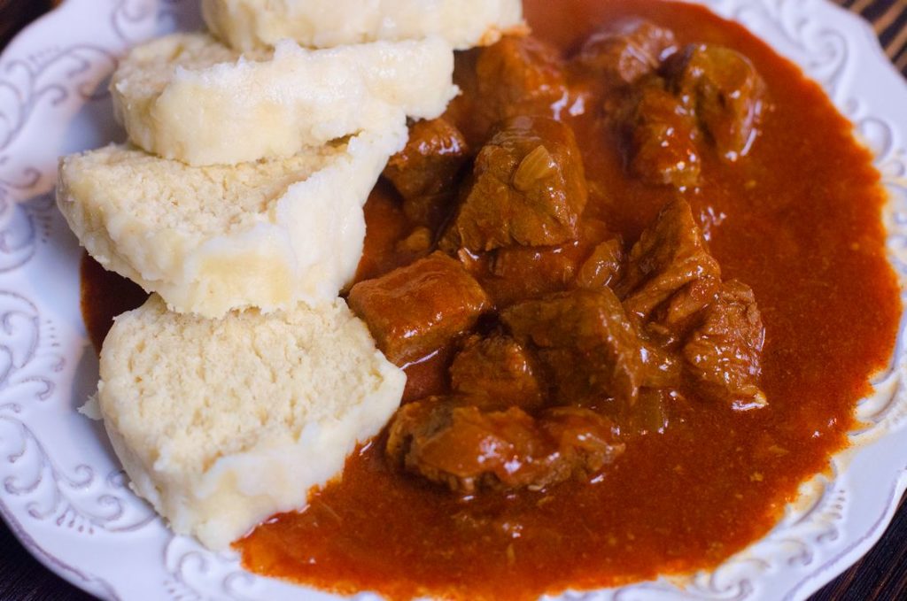 Bread Dumplings Houskový Knedlíky