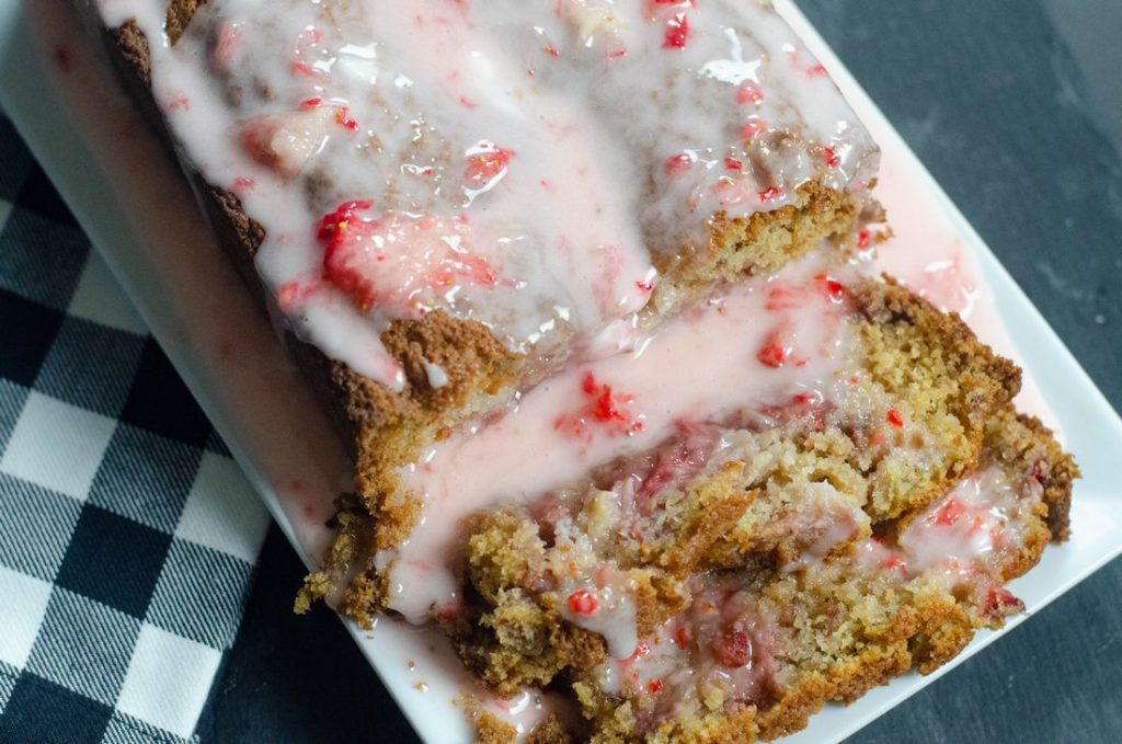 Iced Strawberry Bread