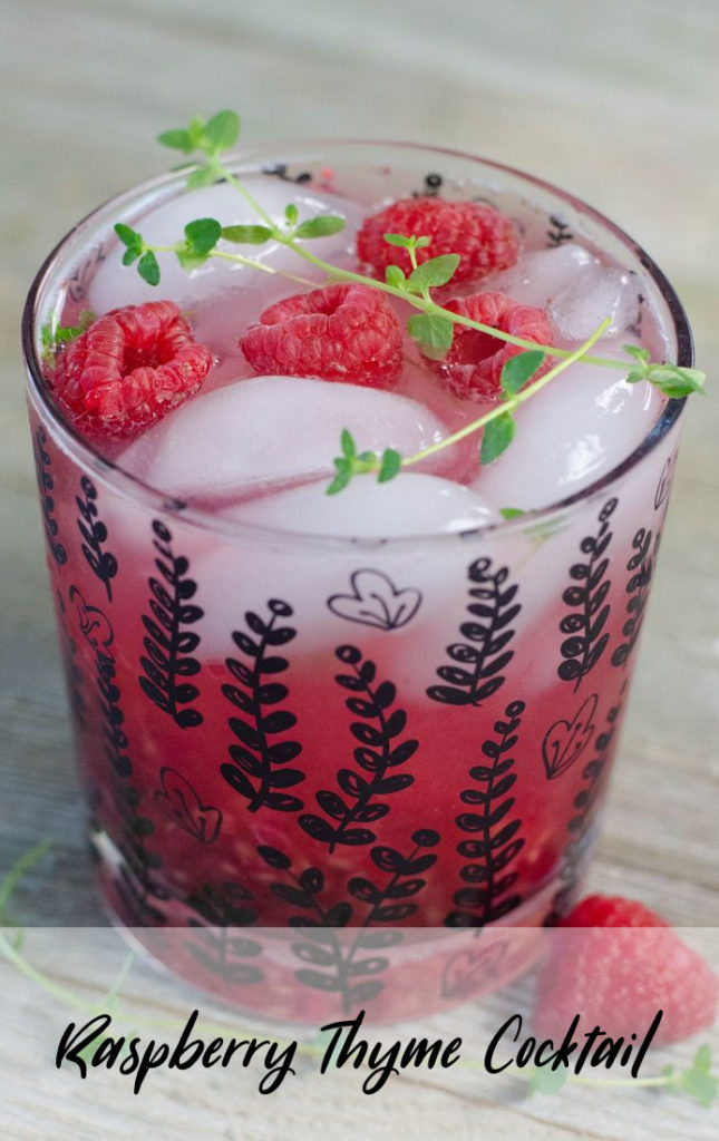 Raspberry Thyme Cocktail