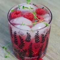 Raspberry Thyme Cocktail