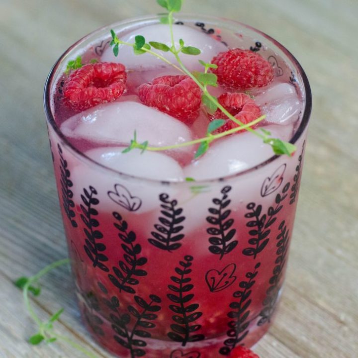 Raspberry Thyme Cocktail Mooshu Jenne