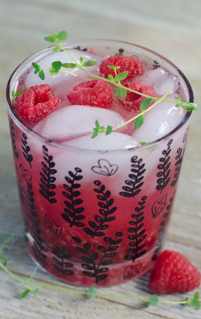 Raspberry Thyme Cocktail