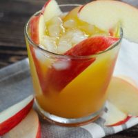 Fall cocktail with apples