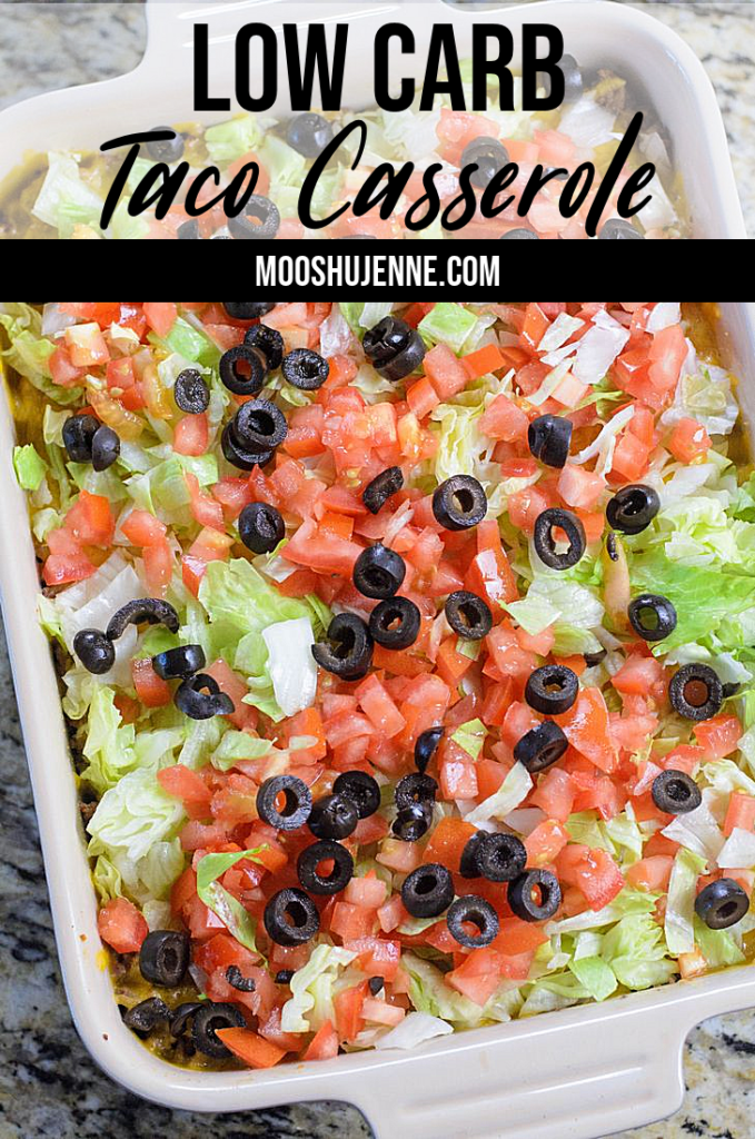 Budget friendly ground beef low carb taco casserole