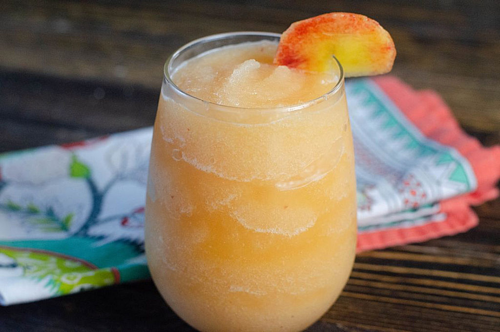 Peach Bourbon Slush