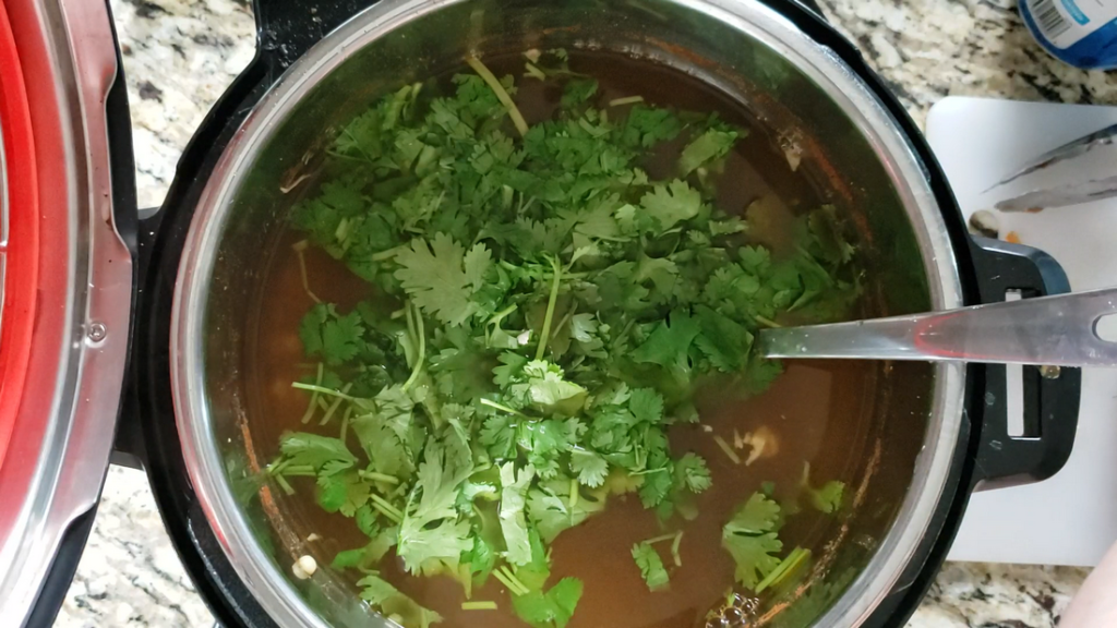 Instant Pot Chicken Tortilla Soup Process 2