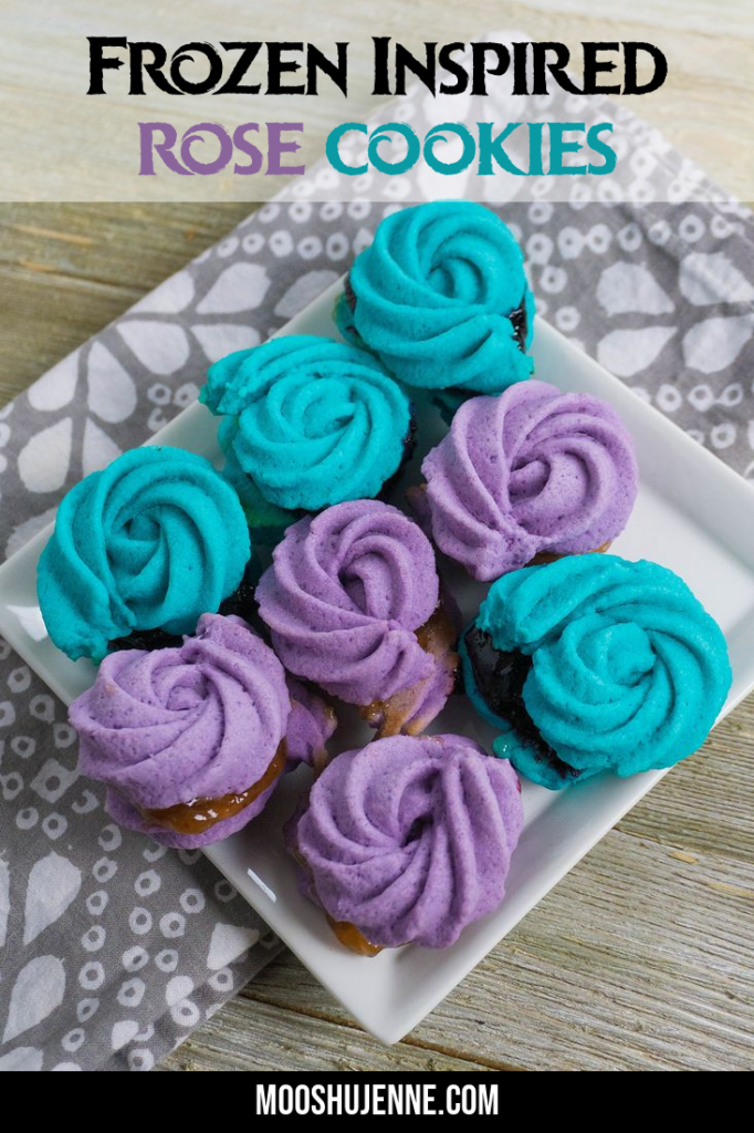 Frozen Inspired Rose Cookies