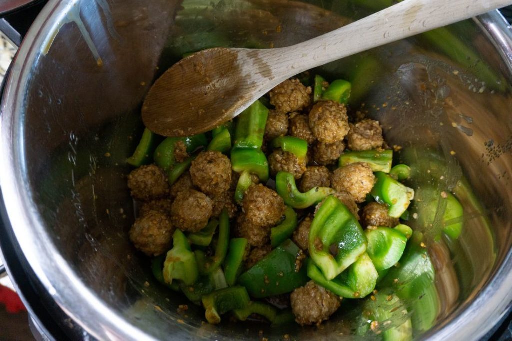 Instant Pot Pepper Beef Meatballs