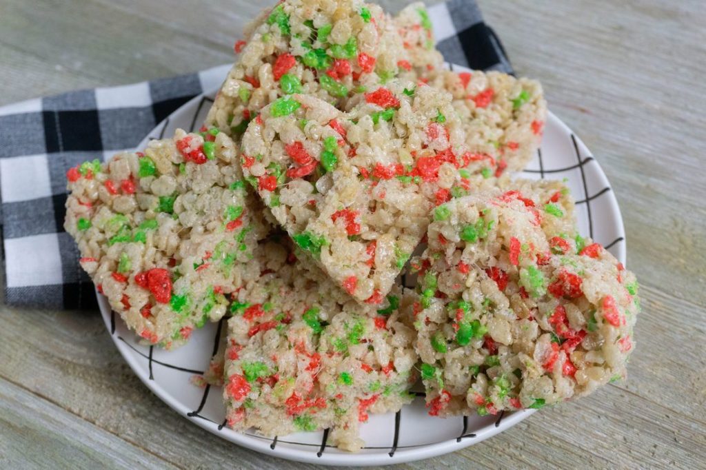 Rice Krispie Heart Holiday Treats