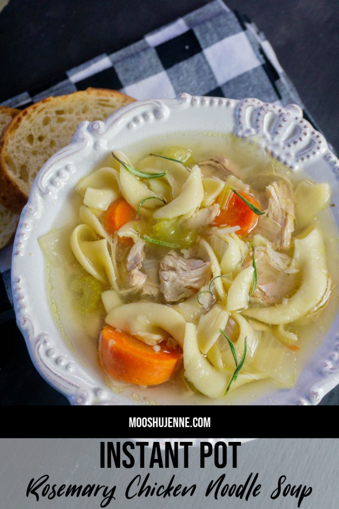 Instant Pot Rosemary Chicken Noodle Soup