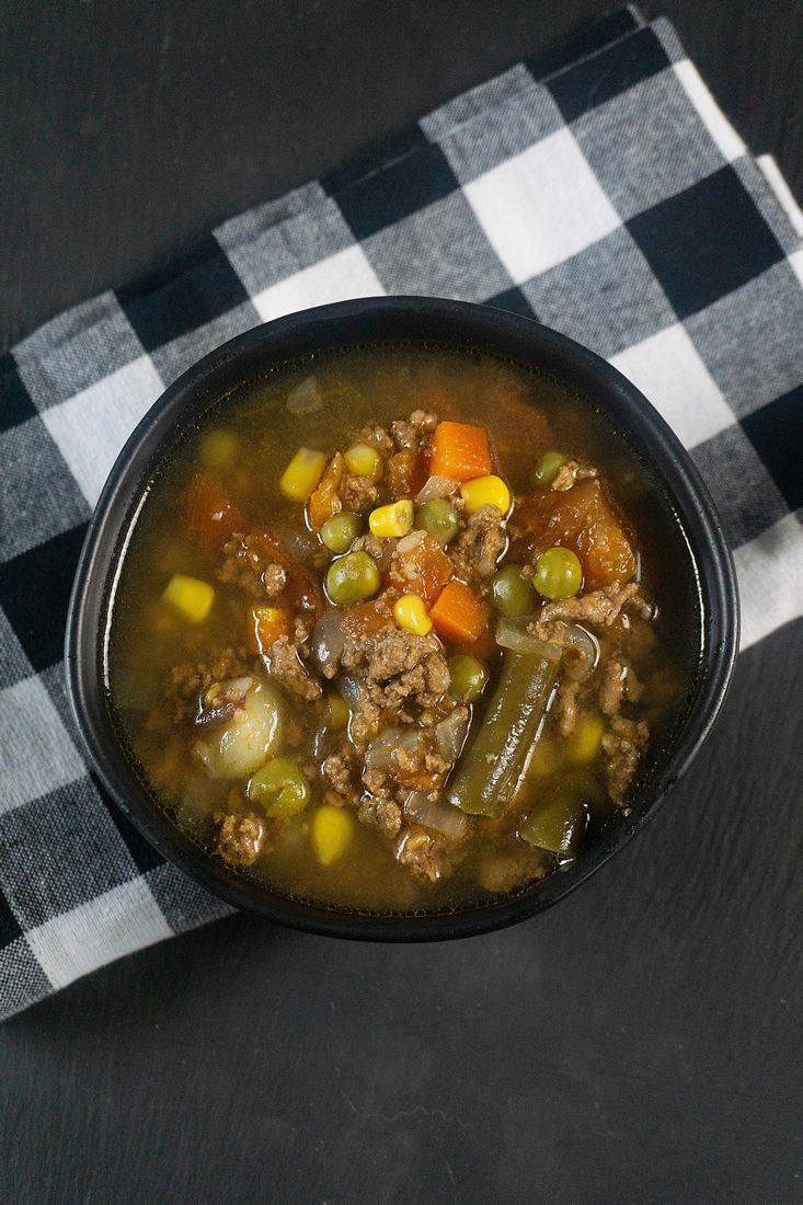 Instant Pot Hamburger Soup