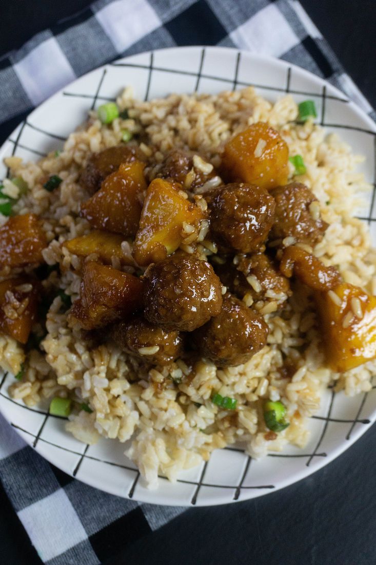 Instant Pot Pineapple Teriyaki Meatballs