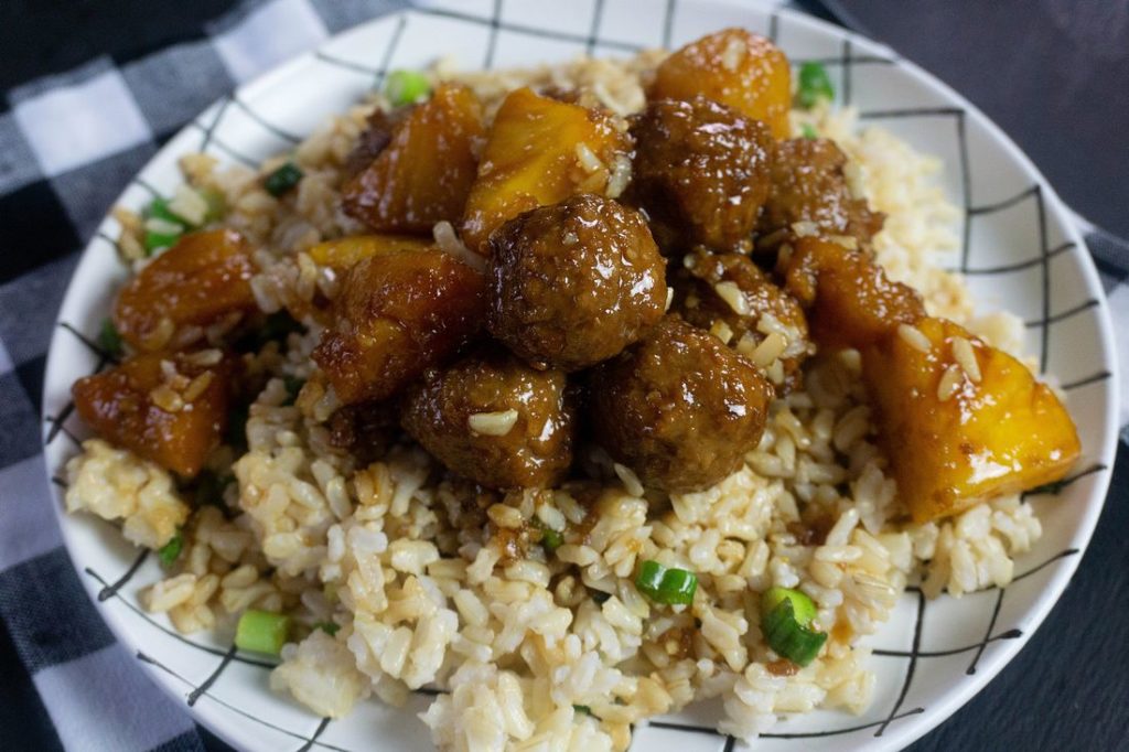 Instant Pot Pineapple Teriyaki Meatballs