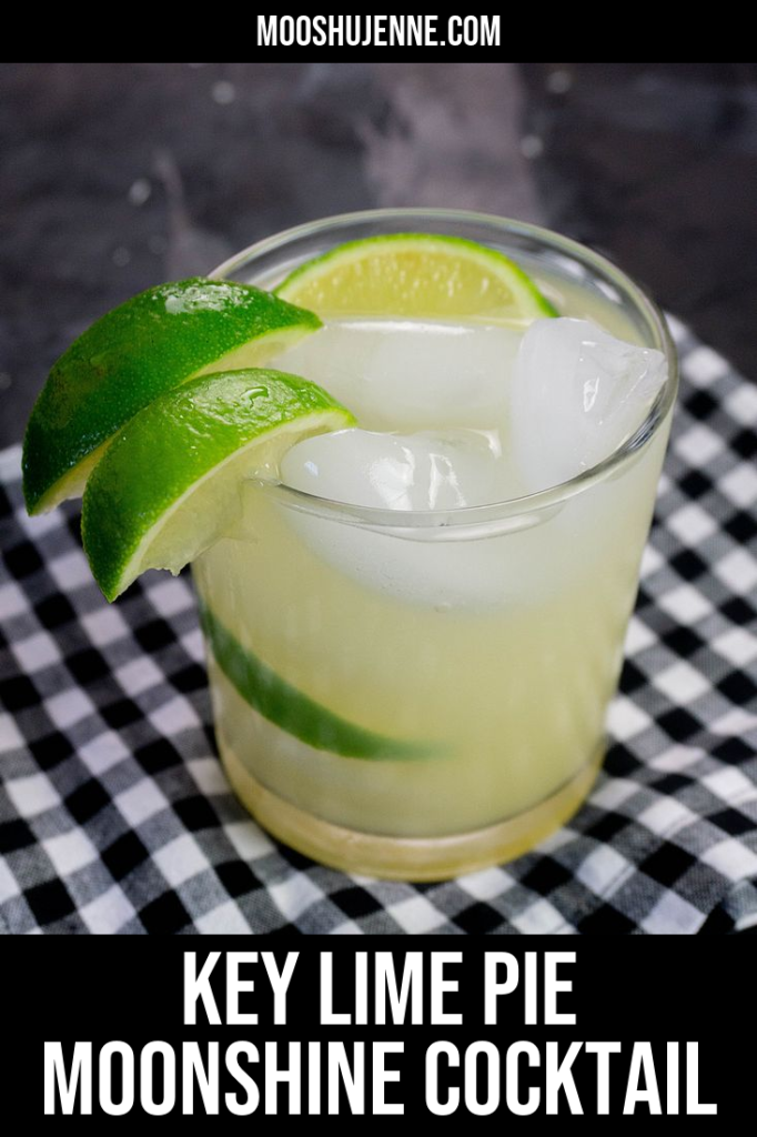 Key Lime Pie Moonshine Cocktail Pinterest Pin Image