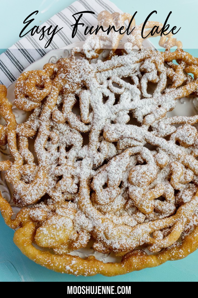 Easy Funnel Cake Pinterest Pin