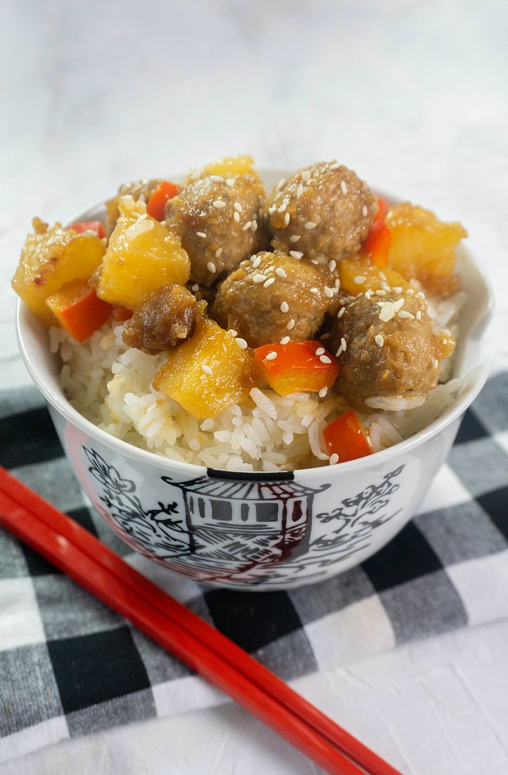 Instant Pot Hawaiian Beef Meatballs