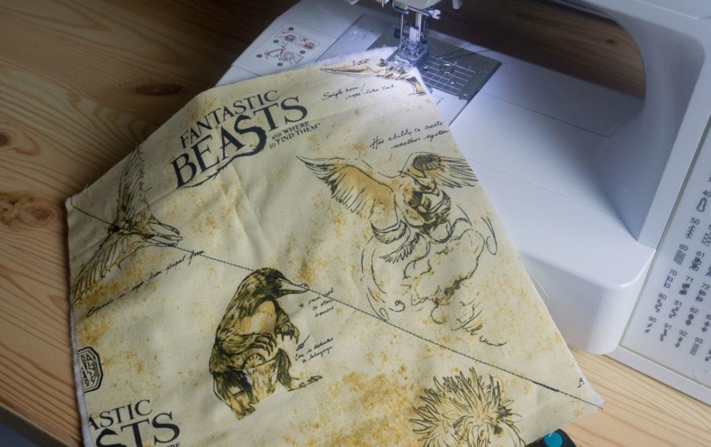 Sewing Harry Potter fabris