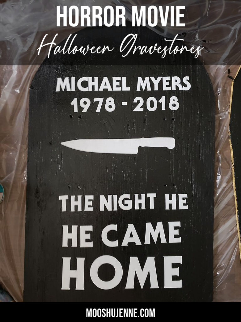 Horror Movie Halloween Gravestones