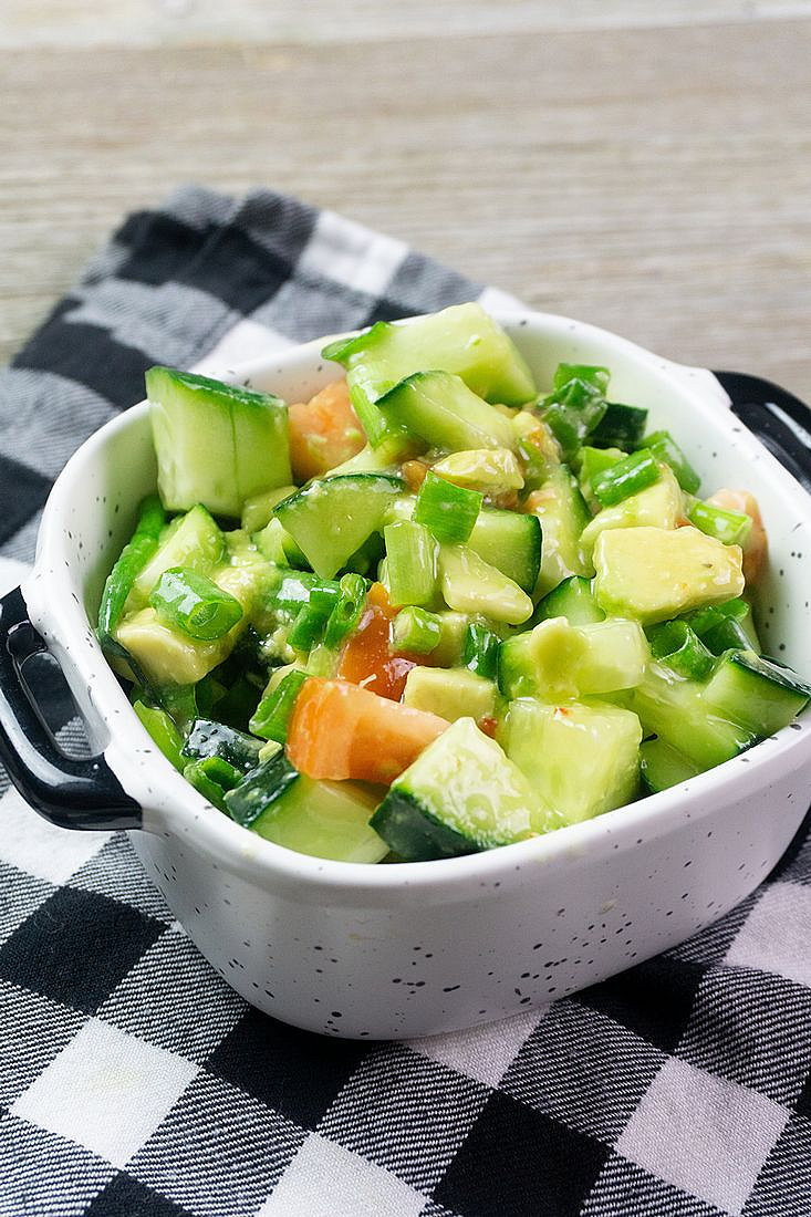 Avocado Cucumber Salad