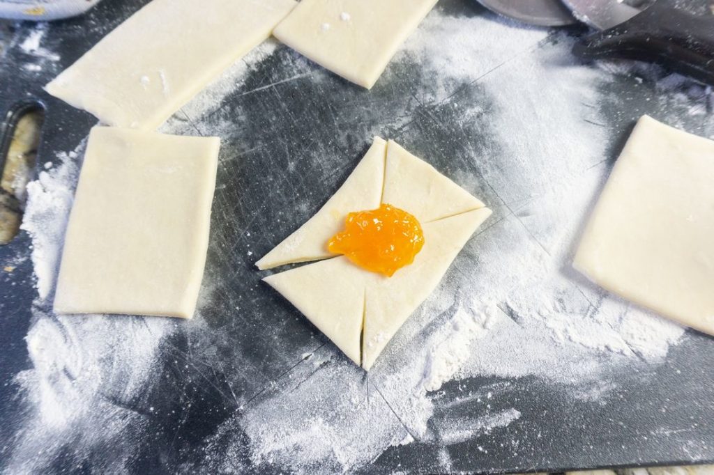 Finnish Apricot Pinwheel Cookies