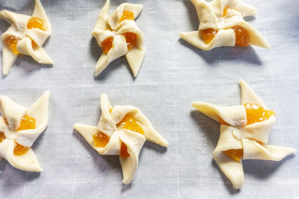 Finnish Apricot Pinwheel Cookies