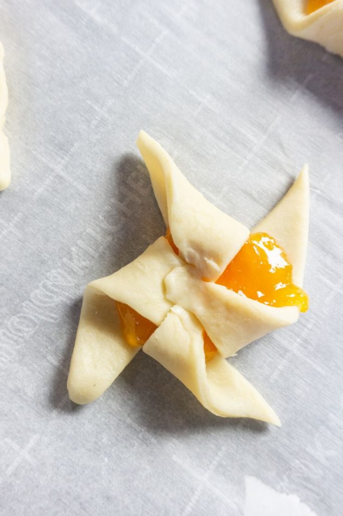 Finnish Apricot Pinwheel Cookies