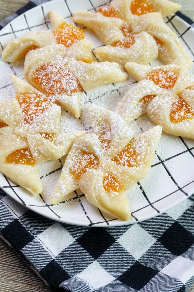 Finnish Apricot Pinwheel Cookies