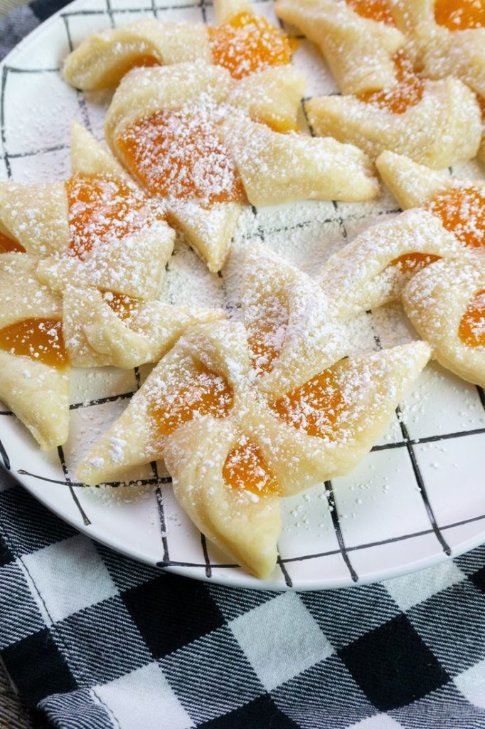 Finnish Apricot Pinwheel Cookies