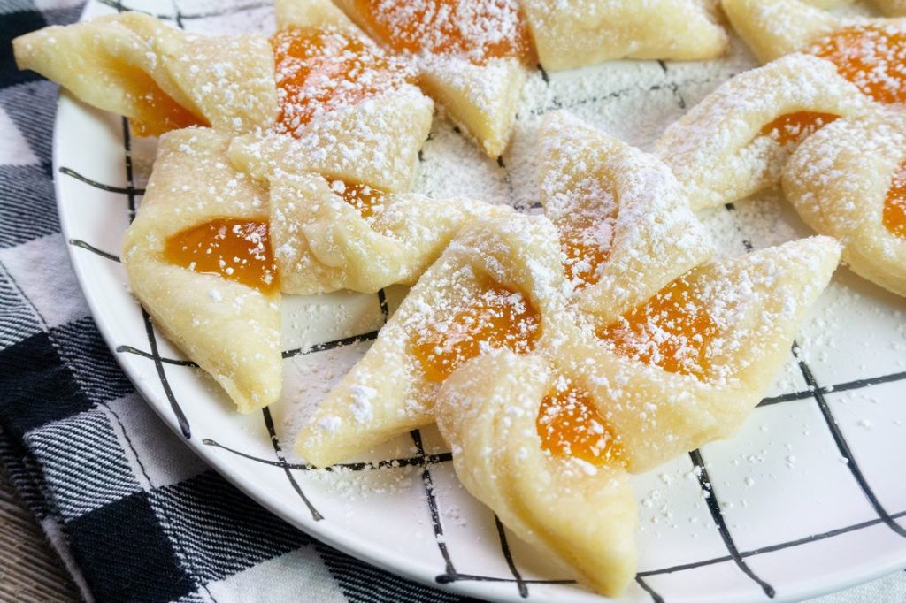 Finnish Apricot Pinwheel Cookies