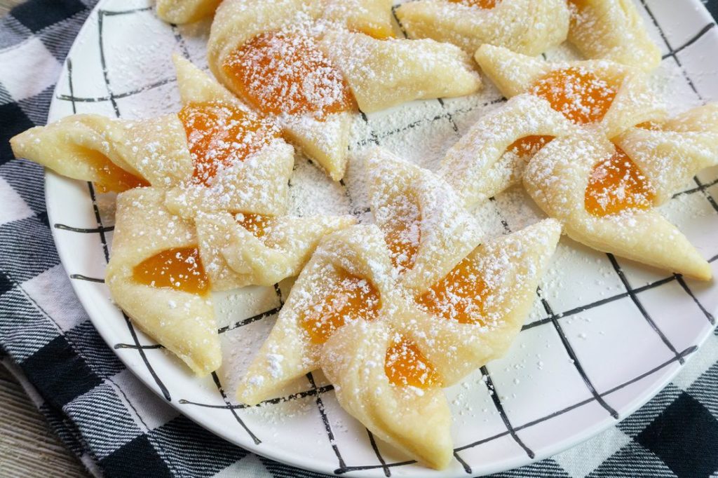 Finnish Apricot Pinwheel Cookies