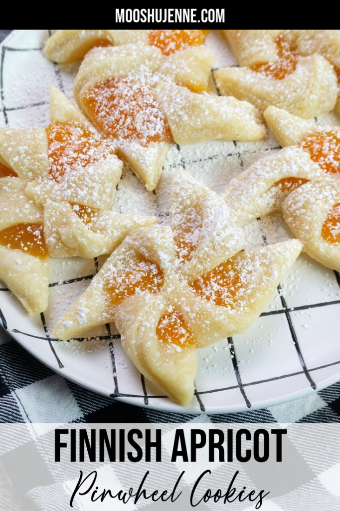 Finnish Apricot Pinwheel Cookies